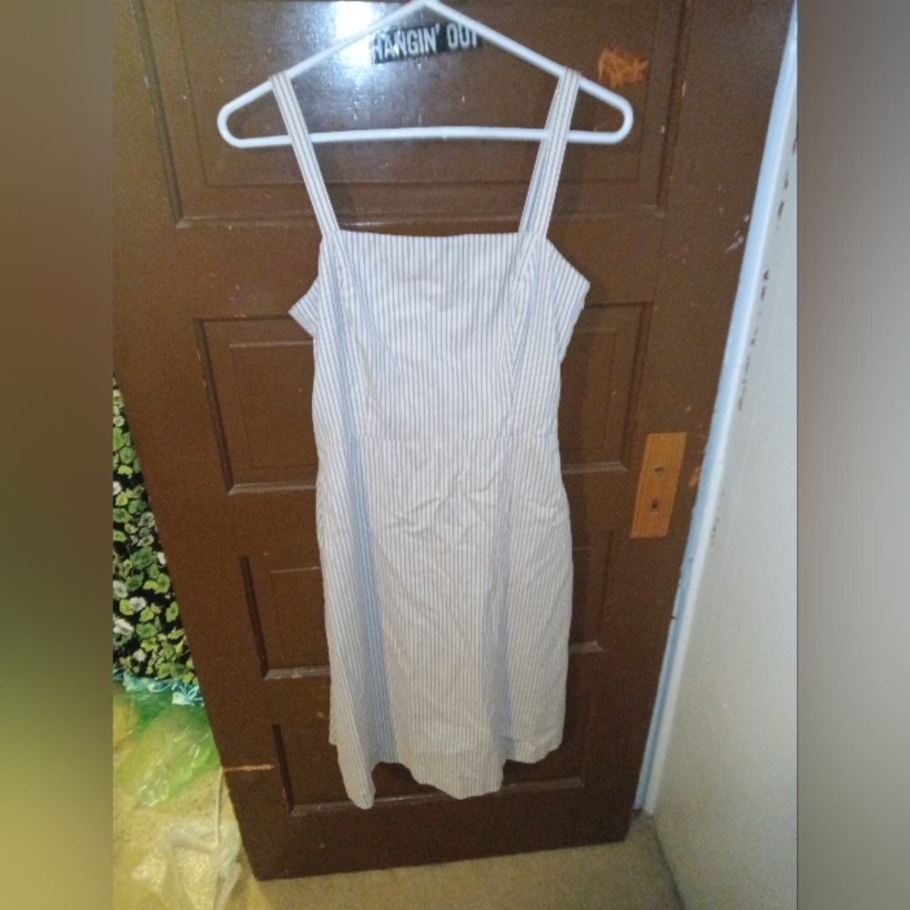 EUC Ann Taylor Striped Lined Sleeveless Dress 4